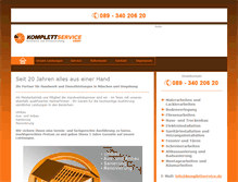 Tablet Screenshot of komplettservice.de